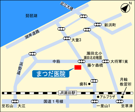 まつだ医院地図